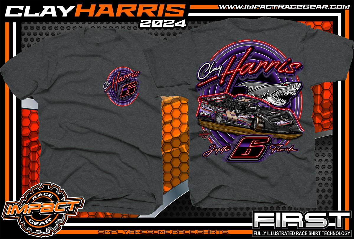 Clay Harris Adult SS Gray T-Shirt