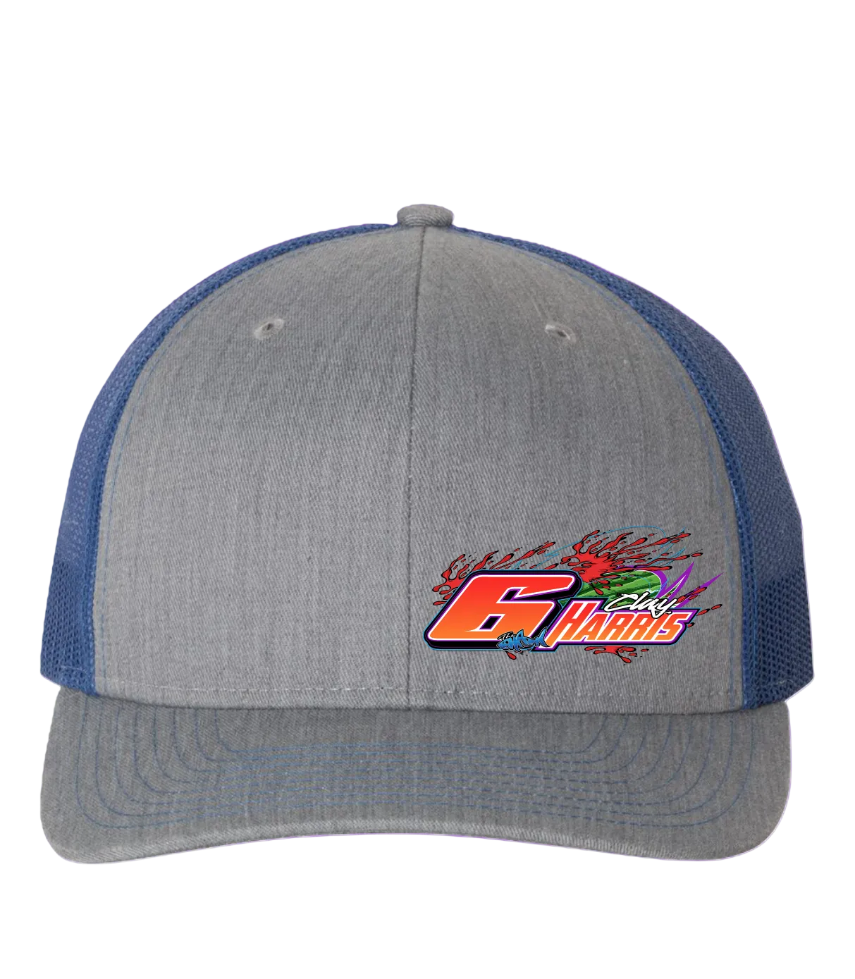 Clay Harris 6 Watermelon Corner Grey/Royal Blue Richardson 112 Hat