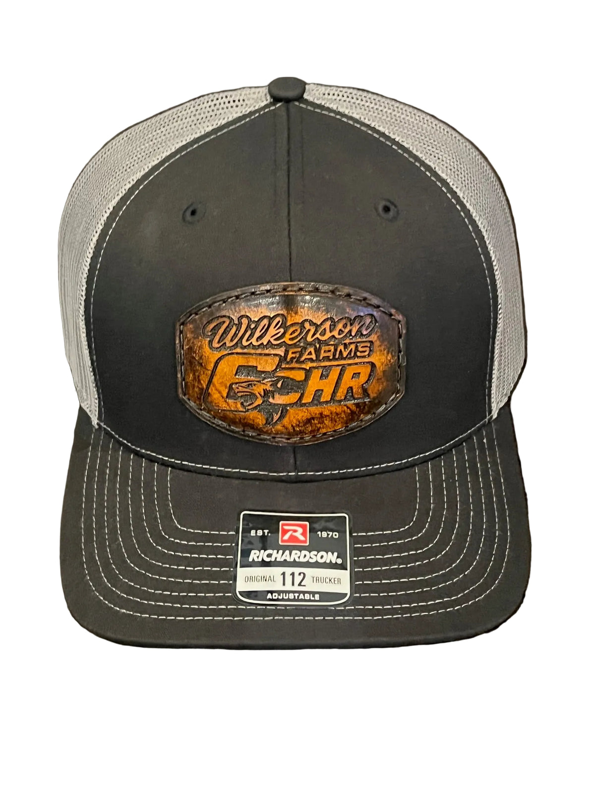 Clay Harris 6 Genuine Leather Wilkerson Farms Richardson 112 Hat
