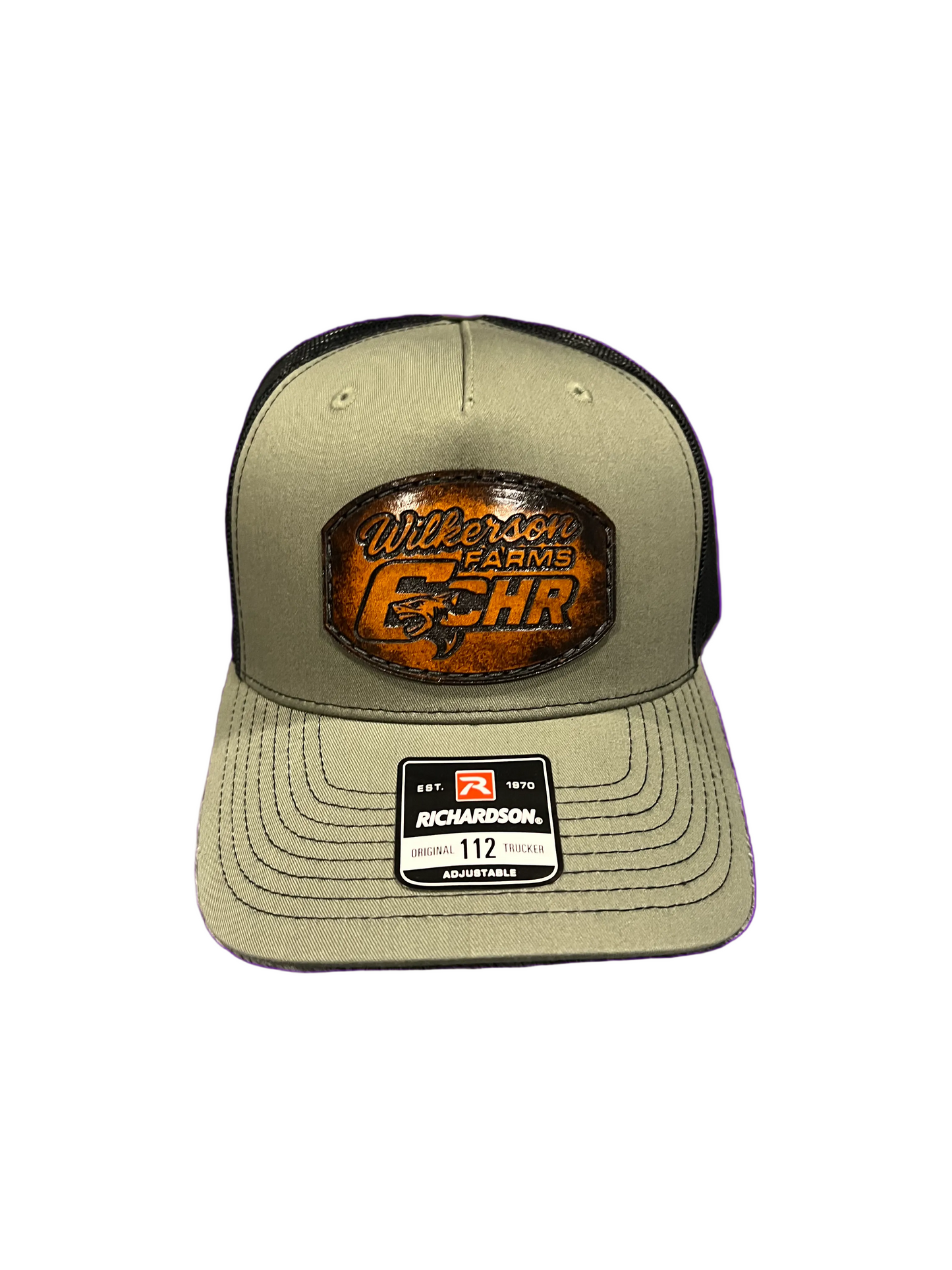 Clay Harris 6 Genuine Leather Wilkerson Farms Loden/Blk Richardson 112 Hat