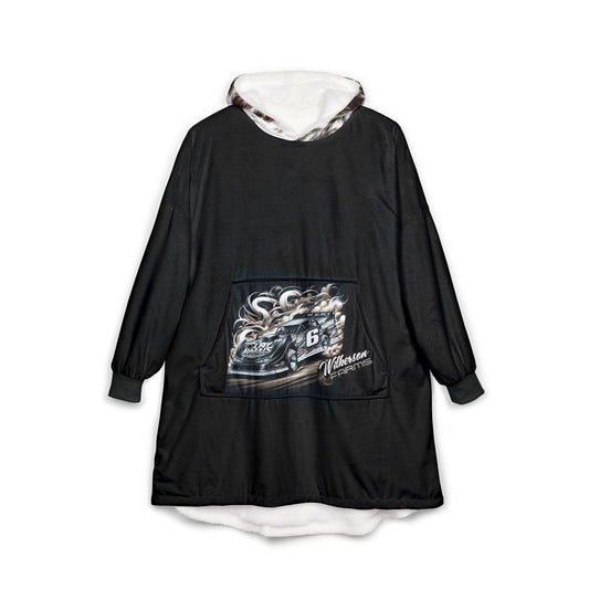 Racing-Themed Unisex Hooded Blanket for Car Lovers