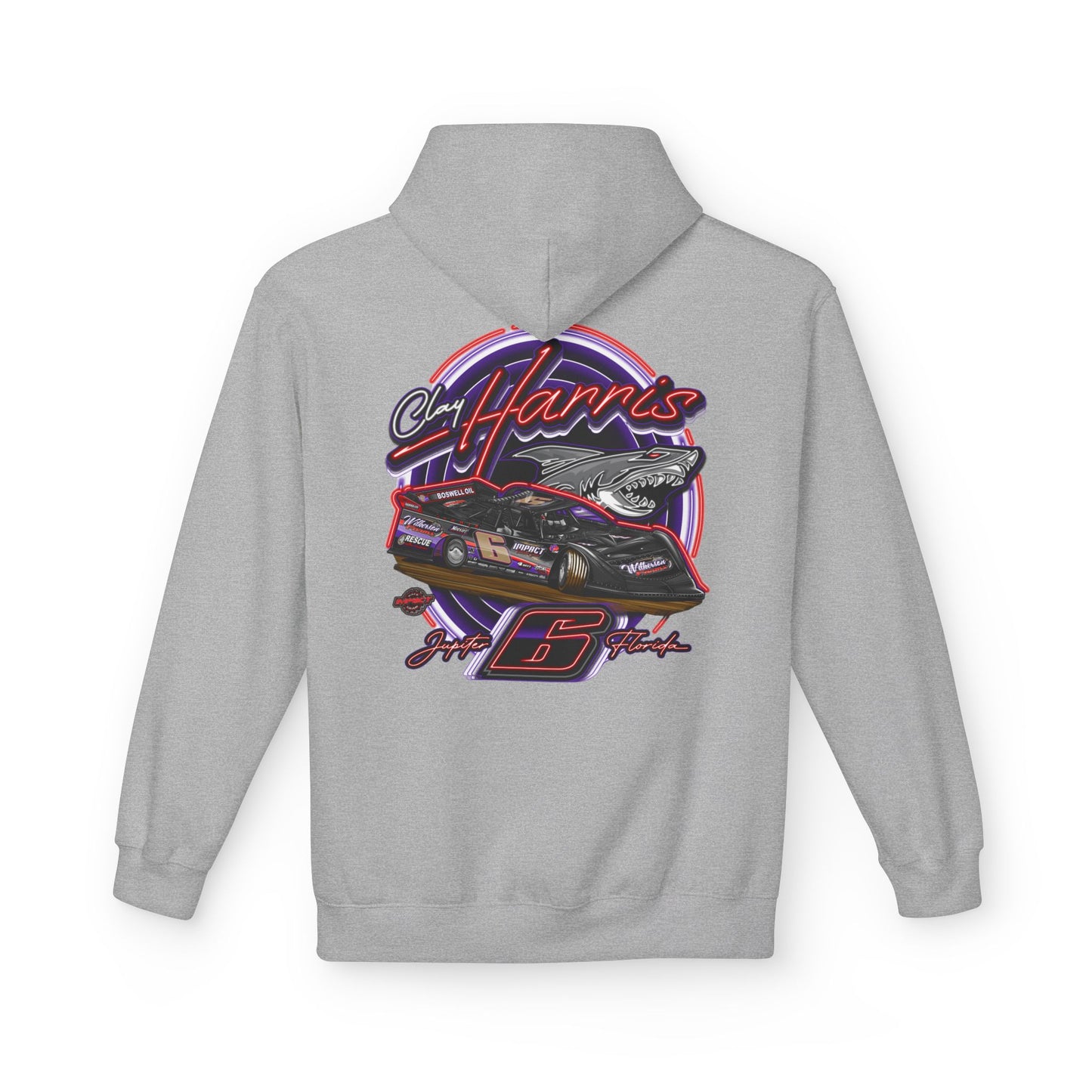 Unisex Midweight Racing Hoodie - CHR Gear - Softstyle Fleece for Motorsports Fans