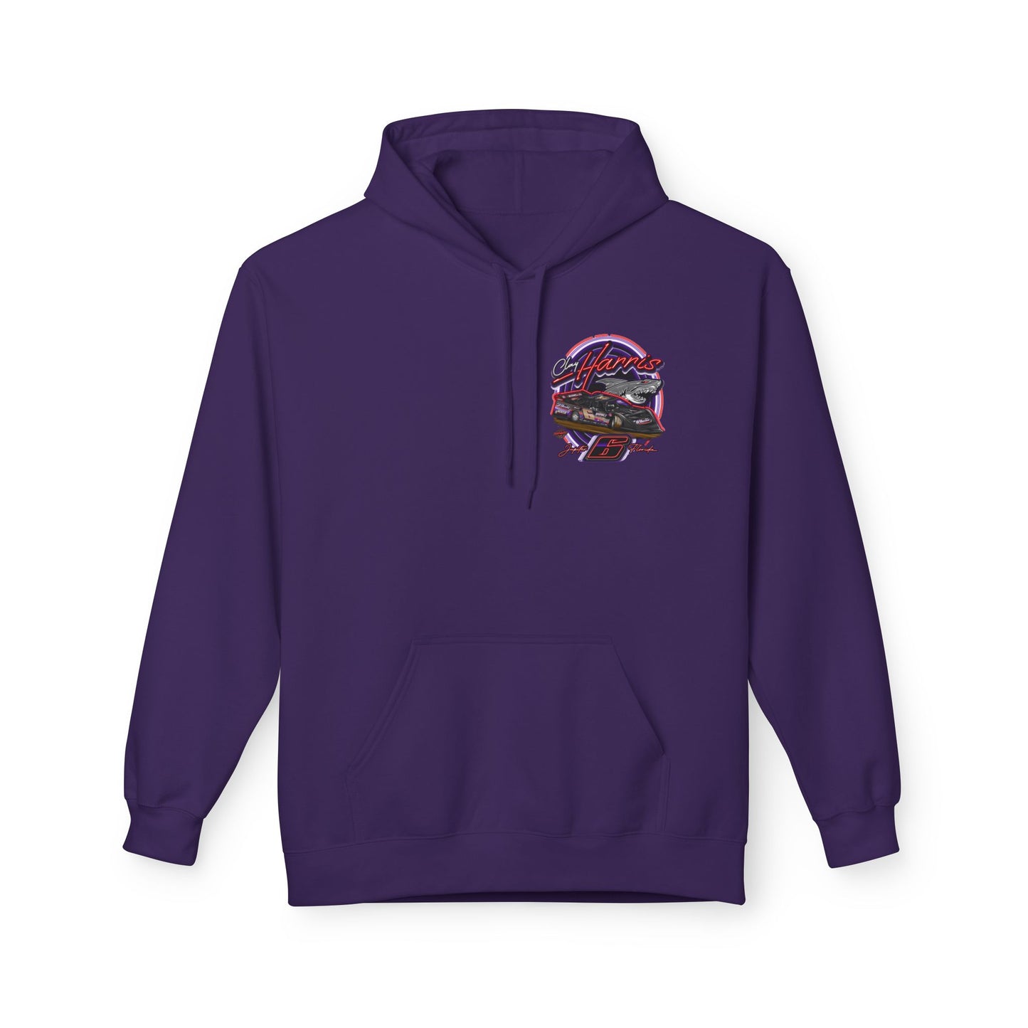 Unisex Fleece Hoodie Clay Harris Racing– Perfect for Motorsports Fans, Cool Weather Gear, Birthday Gift, Race Day Apparel, Unisex Hoodie