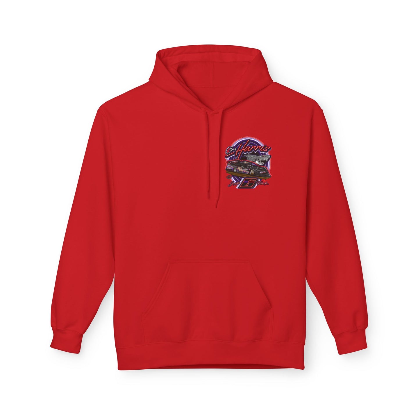 Unisex Fleece Hoodie Clay Harris Racing– Perfect for Motorsports Fans, Cool Weather Gear, Birthday Gift, Race Day Apparel, Unisex Hoodie
