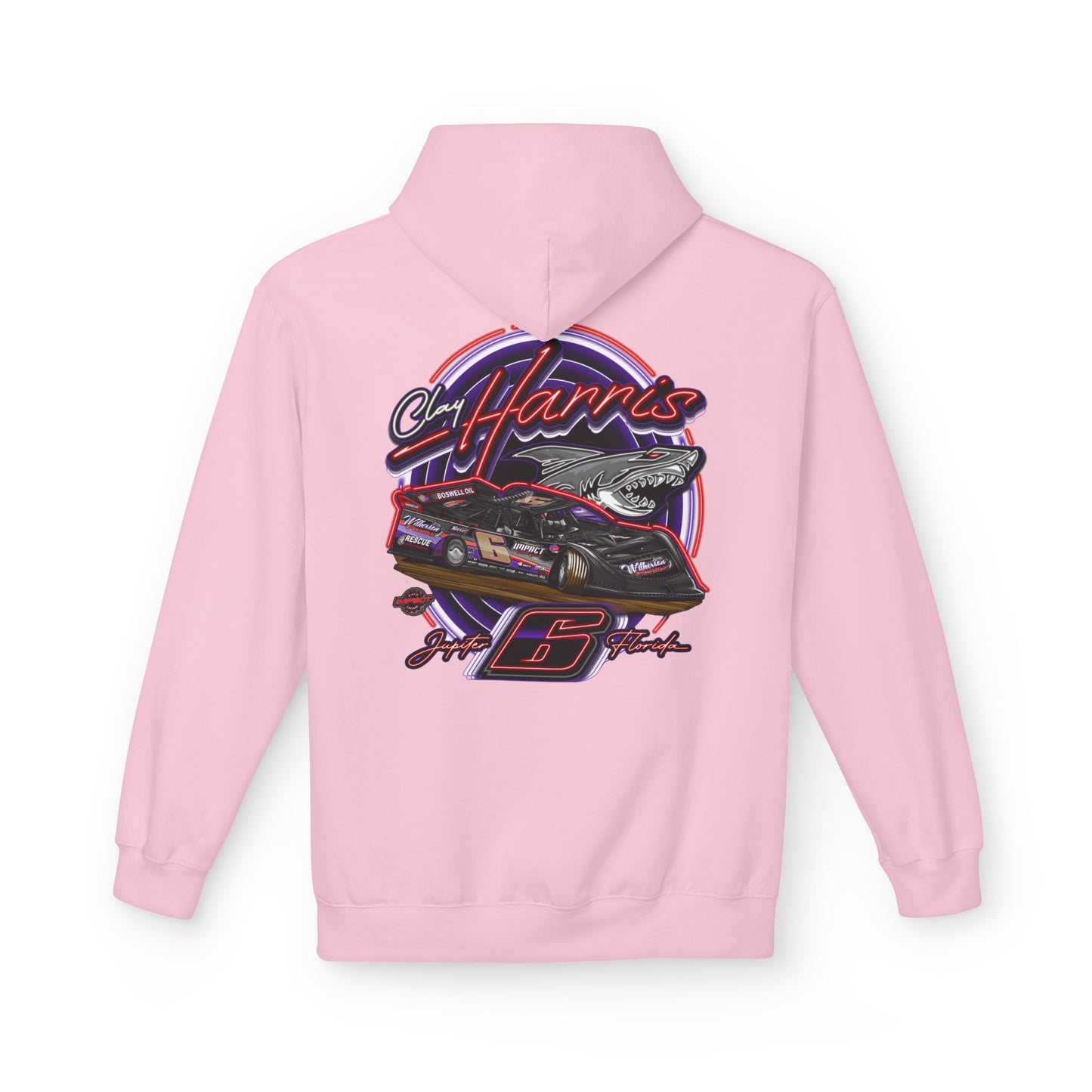 Unisex Midweight Racing Hoodie - CHR Gear - Softstyle Fleece for Motorsports Fans