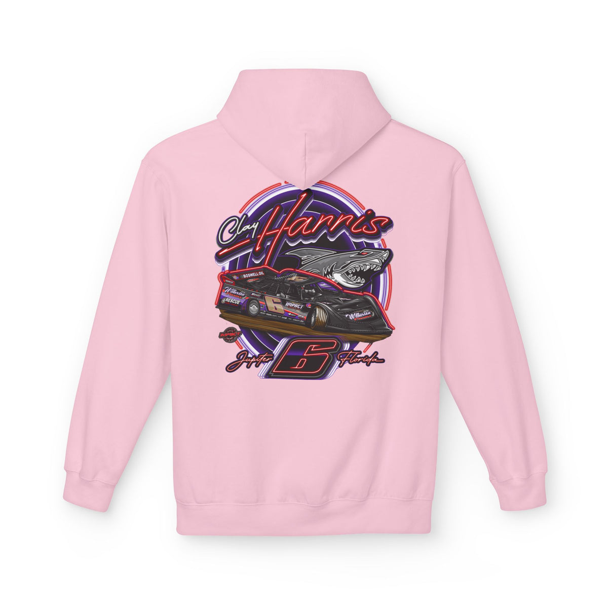 Unisex Midweight Racing Hoodie - CHR Gear - Softstyle Fleece for Motorsports Fans-Shop Clay Harris Racing