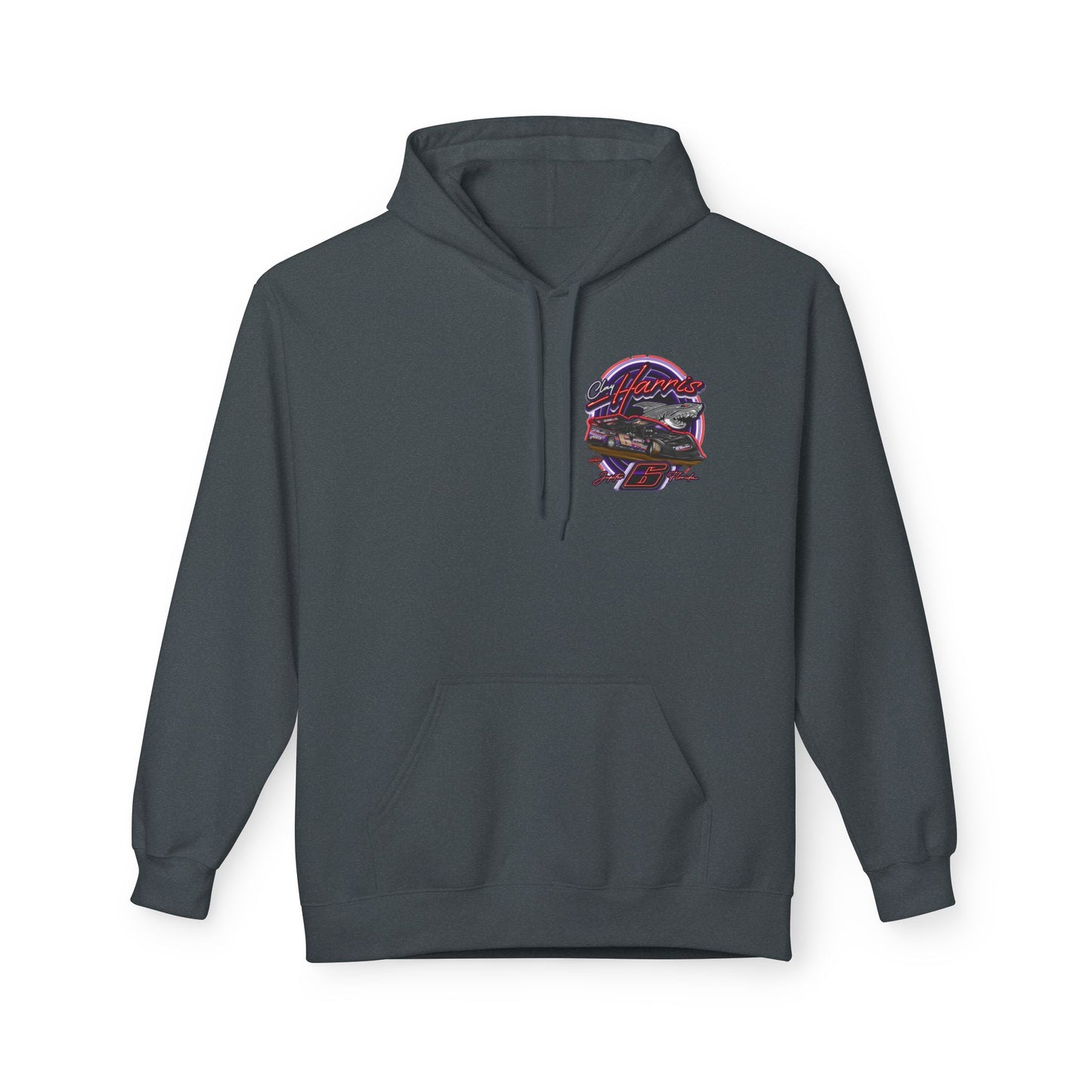 Unisex Fleece Hoodie Clay Harris Racing– Perfect for Motorsports Fans, Cool Weather Gear, Birthday Gift, Race Day Apparel, Unisex Hoodie