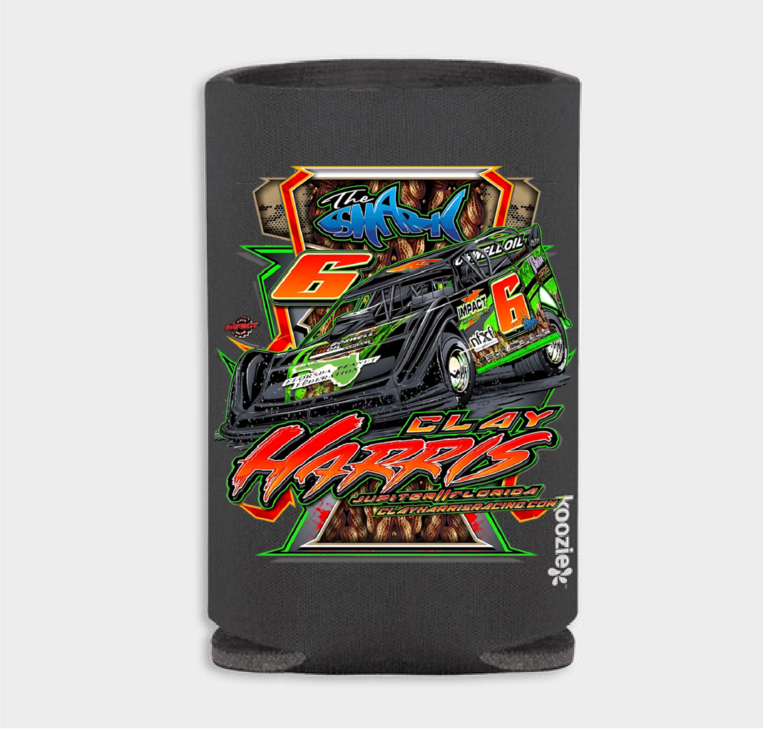 Clay Harris Racing Peanut Car Koozie