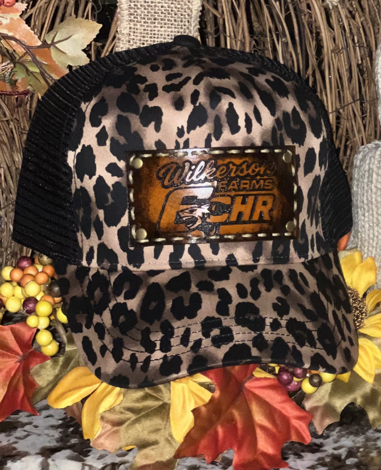 CHR Wilkerson Farms Leopard Trucker Hat